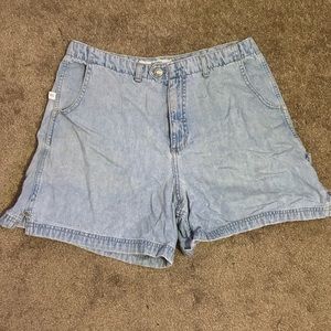 Field Gear jean shorts, high waisted, size 14